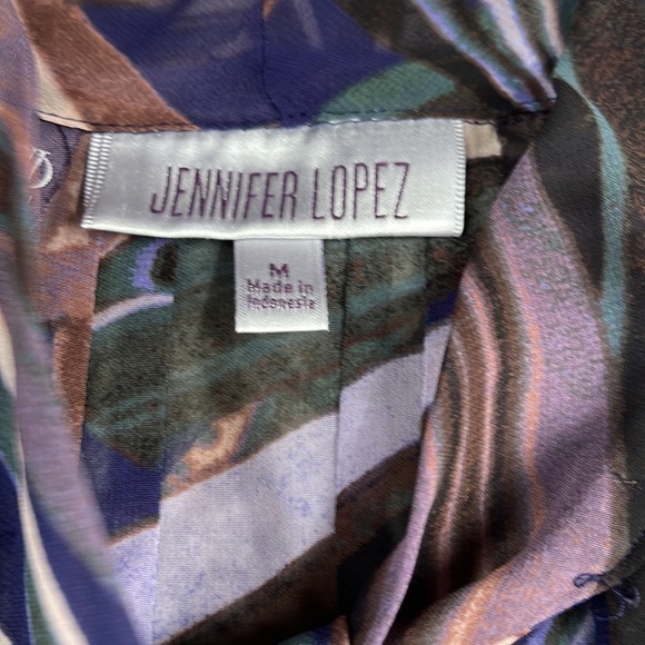 JENNIFER LOPEZ Gorgeous sheer patterned top Size M - Picture 5 of 5